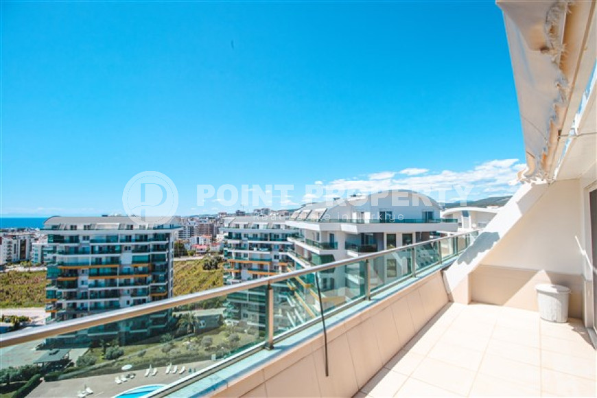 Furnished three-room penthouse, 101m², in a luxury complex in Avsallar, Alanya-id-2588-photo-14