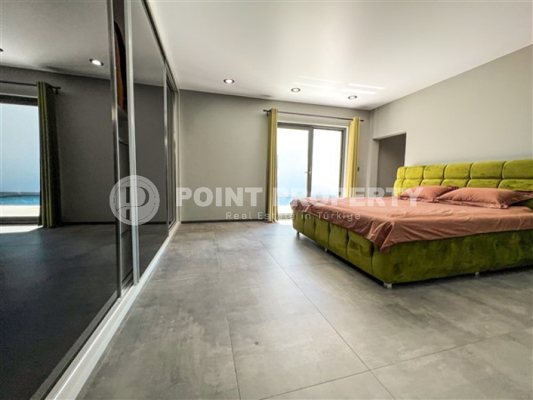 Меблированная частная трехкомнатная вилла, 140м². с панорамными видами в районе Алании – Каргыджак-id-2591-фото-6