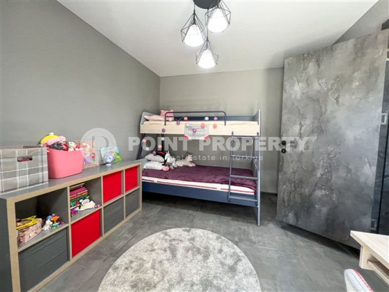 Меблированная частная трехкомнатная вилла, 140м². с панорамными видами в районе Алании – Каргыджак-id-2591-фото-11