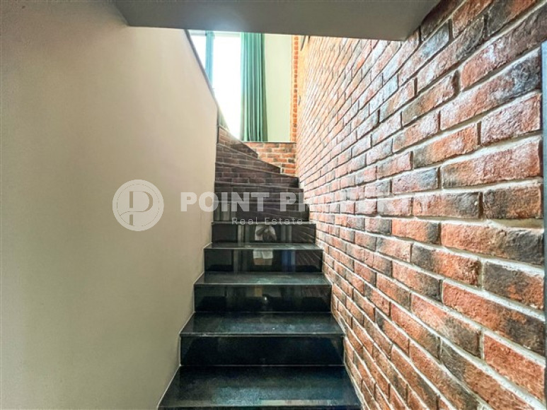 Меблированная частная трехкомнатная вилла, 140м². с панорамными видами в районе Алании – Каргыджак-id-2591-фото-12