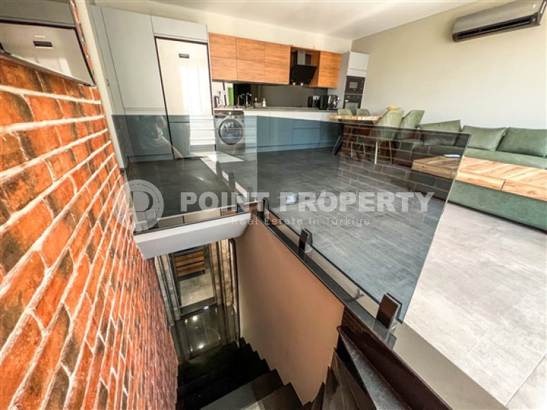 Меблированная частная трехкомнатная вилла, 140м². с панорамными видами в районе Алании – Каргыджак-id-2591-фото-13