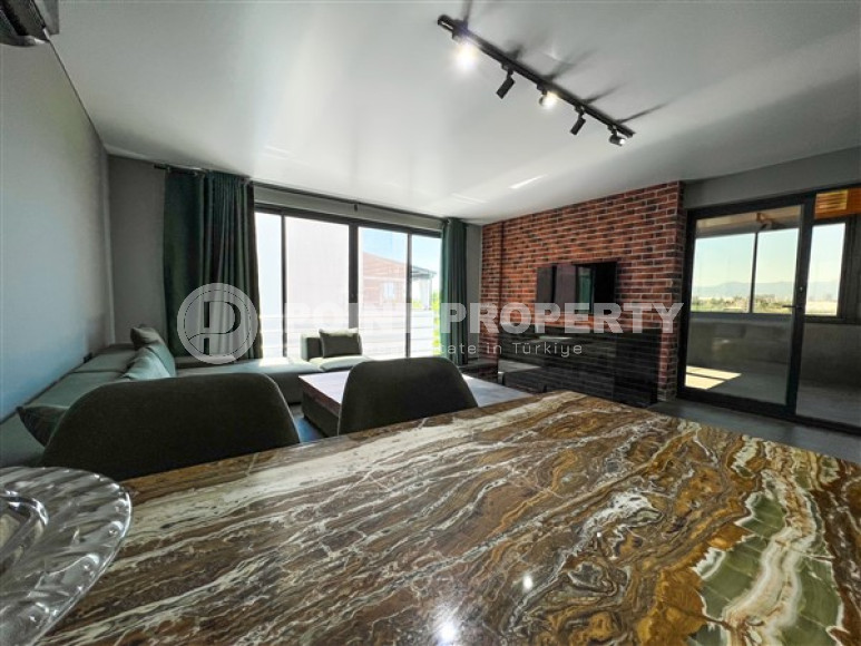 Меблированная частная трехкомнатная вилла, 140м². с панорамными видами в районе Алании – Каргыджак-id-2591-фото-17