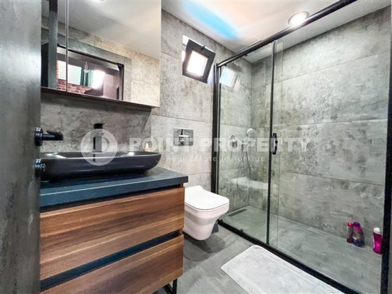 Меблированная частная трехкомнатная вилла, 140м². с панорамными видами в районе Алании – Каргыджак-id-2591-фото-22