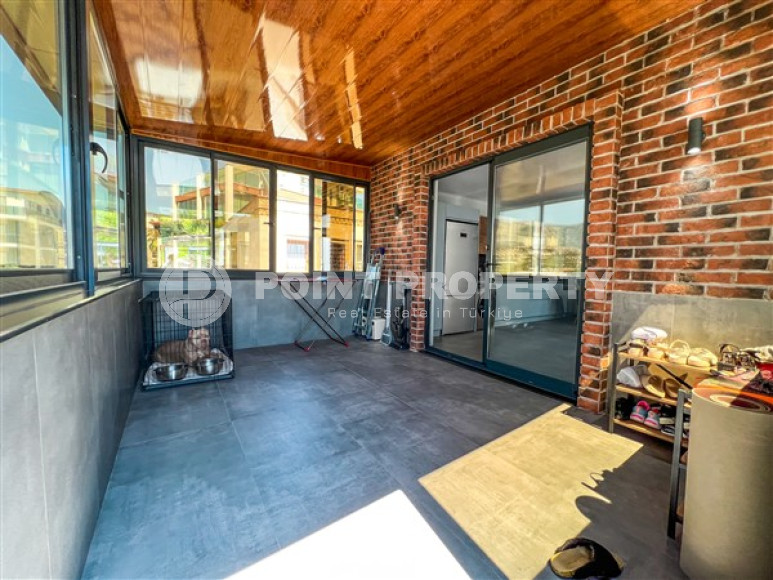 Меблированная частная трехкомнатная вилла, 140м². с панорамными видами в районе Алании – Каргыджак-id-2591-фото-24