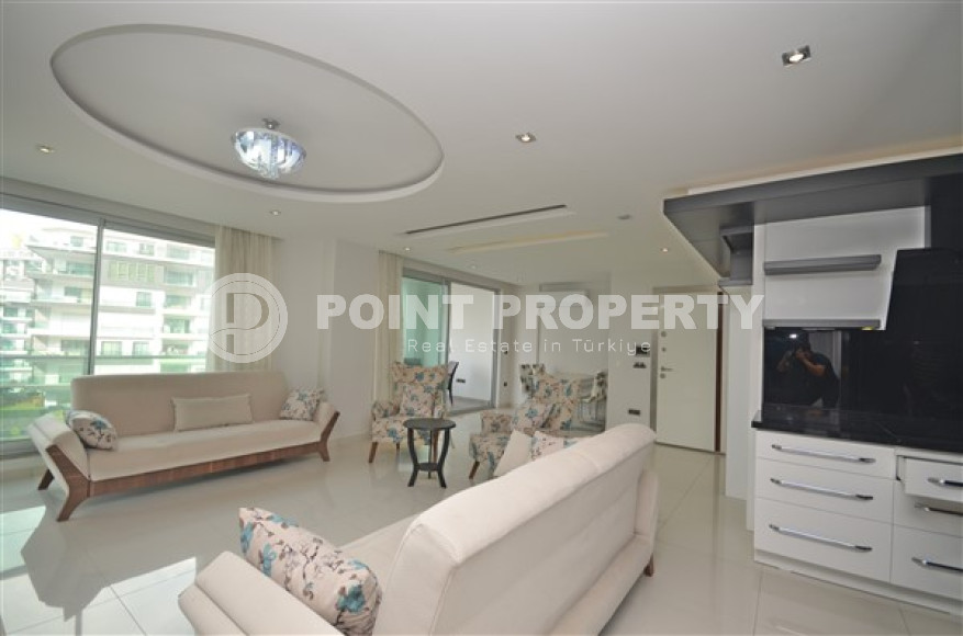 Шикарная квартира планировкой 2+1, с удивительным видом на Средиземное море. 350 метров до моря. Район Каргыджак-id-2594-фото-4