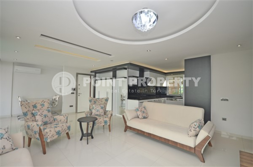 Шикарная квартира планировкой 2+1, с удивительным видом на Средиземное море. 350 метров до моря. Район Каргыджак-id-2594-фото-5