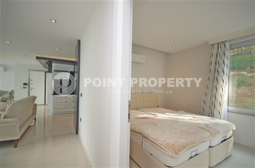 Шикарная квартира планировкой 2+1, с удивительным видом на Средиземное море. 350 метров до моря. Район Каргыджак-id-2594-фото-13