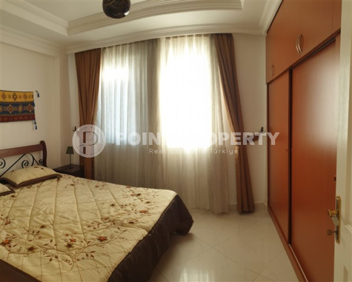 Двухкомнатная квартира в районе Конаклы, в 250 метрах от моря, площадью 110 м2 укомплектованная мебелью-id-2595-фото-8