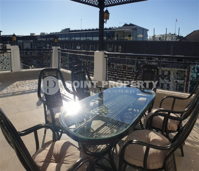 Двухкомнатная квартира в районе Конаклы, в 250 метрах от моря, площадью 110 м2 укомплектованная мебелью-id-2595-фото-11