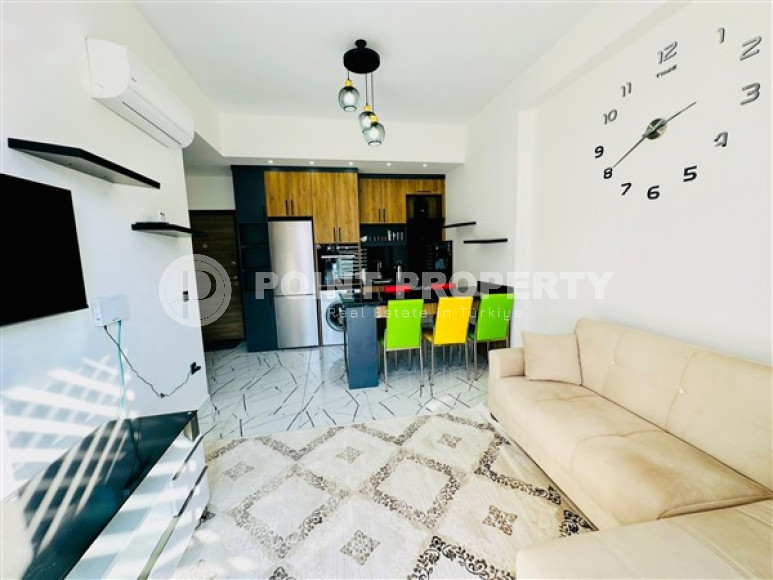 One-bedroom apartment with furniture in a new complex with infrastructure, 50 m², in the Upper Oba area, Alanya-id-2598-photo-3