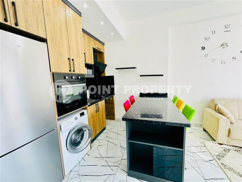 One-bedroom apartment with furniture in a new complex with infrastructure, 50 m², in the Upper Oba area, Alanya-id-2598-photo-5