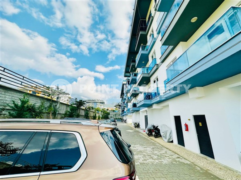 One-bedroom apartment with furniture in a new complex with infrastructure, 50 m², in the Upper Oba area, Alanya-id-2598-photo-14