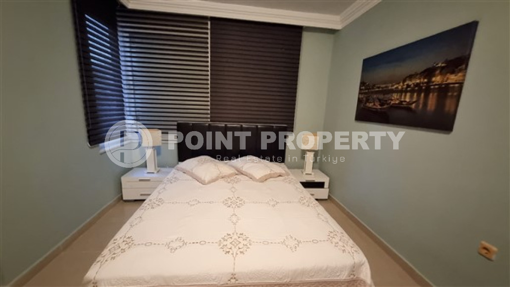 Трехкомнатная квартира с мебелью в комплексе с инфраструктурой, 90 м², в 250 метрах от моря, в районе Оба, Аланья-id-2599-фото-10