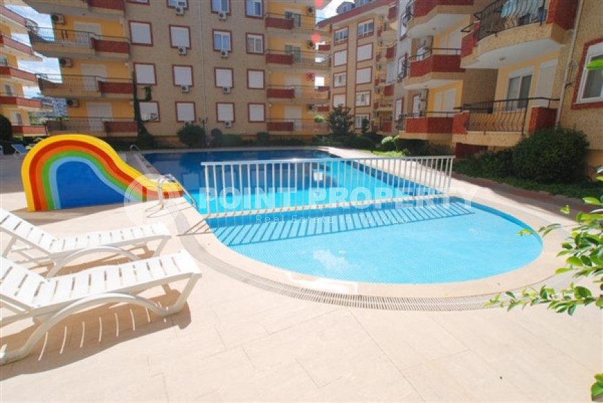 Three-room apartment with furniture in a complex with infrastructure, 90 m², 250 meters from the sea, in the Oba area, Alanya-id-2599-photo-27