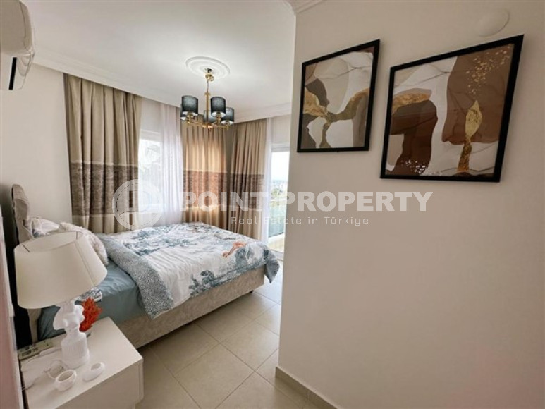 Cozy three-room apartment, ready to move in, 100 m², 1500 meters from the sea, in the Upper Oba area, Alanya-id-2603-photo-9