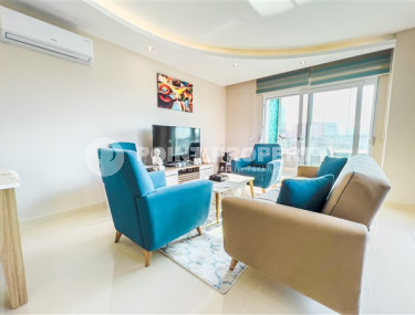 Меблированная квартира с двумя спальнями,125м², в районе Махмутлар, Алания, в 300м от моря-id-2605-фото-1