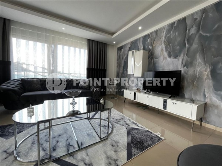 Уютная квартира с двумя спальнями, 112м², в грандиозной элитной резиденции района Каргыджак, Алания.-id-2616-фото-6