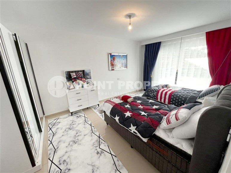 Уютная квартира с двумя спальнями, 112м², в грандиозной элитной резиденции района Каргыджак, Алания.-id-2616-фото-15