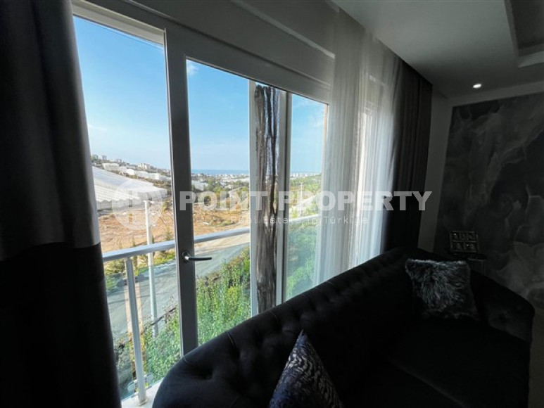 Уютная квартира с двумя спальнями, 112м², в грандиозной элитной резиденции района Каргыджак, Алания.-id-2616-фото-17