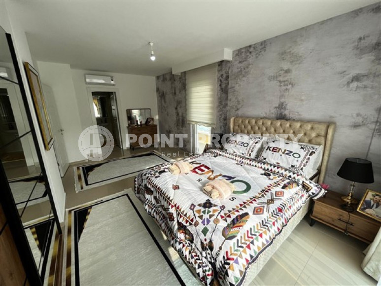 Уютная квартира с двумя спальнями, 112м², в грандиозной элитной резиденции района Каргыджак, Алания.-id-2616-фото-19