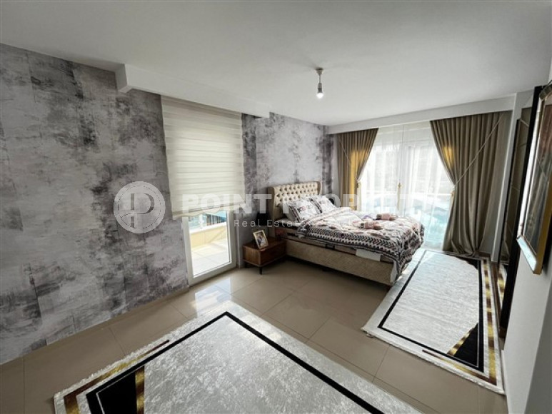 Уютная квартира с двумя спальнями, 112м², в грандиозной элитной резиденции района Каргыджак, Алания.-id-2616-фото-20