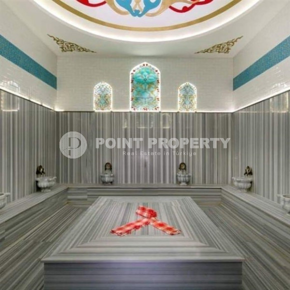 One-room apartment, 54 m², with furniture and household appliances in an elite residence near Cleopatra Beach, Alanya-id-2636-photo-13