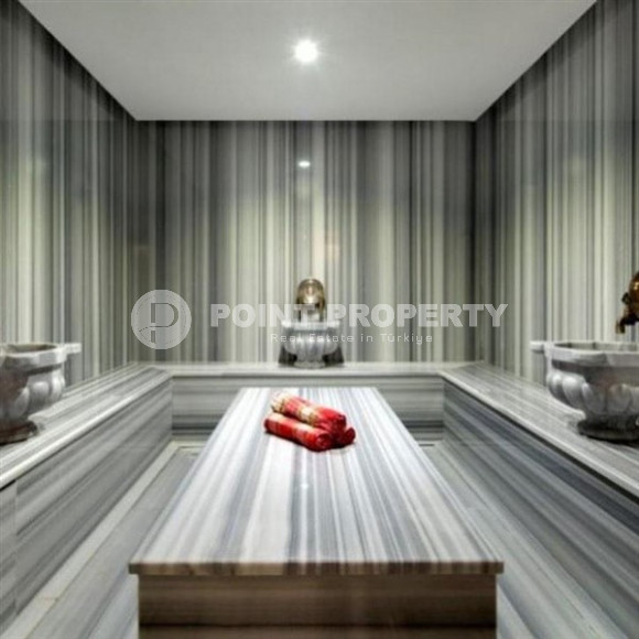 One-room apartment, 54 m², with furniture and household appliances in an elite residence near Cleopatra Beach, Alanya-id-2636-photo-14