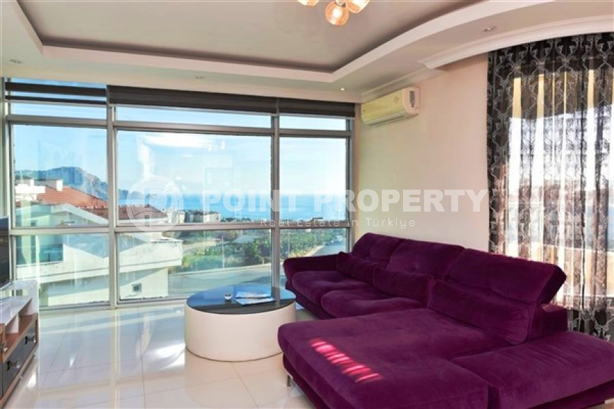 Furnished penthouse 2+1, 103m², with panoramic views of the Mediterranean Sea in the center of Alanya-id-2637-photo-9