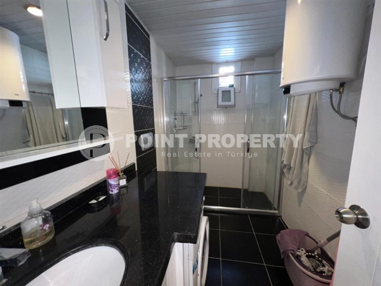 Готовая к проживанию, двухкомнатная квартира, 50м², в 300м от пляжа Клеопатры, Алания-id-1230-фото-4