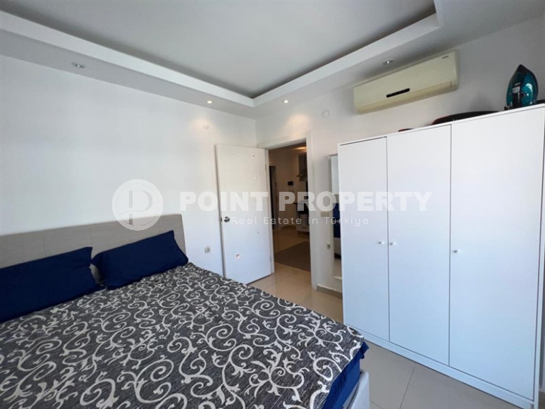 Готовая к проживанию, двухкомнатная квартира, 50м², в 300м от пляжа Клеопатры, Алания-id-1230-фото-6