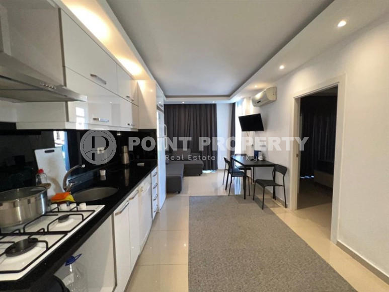 Готовая к проживанию, двухкомнатная квартира, 50м², в 300м от пляжа Клеопатры, Алания-id-1230-фото-7