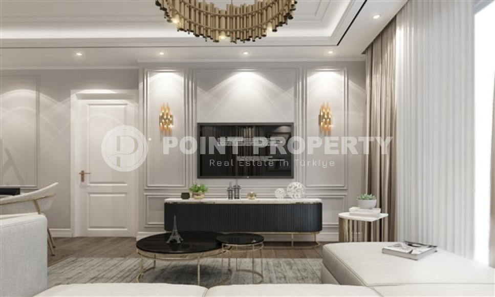 New complex with hotel infrastructure, apartments 54 m2, for residence or investment, in the Alanya area, Avsallar-id-2648-photo-3