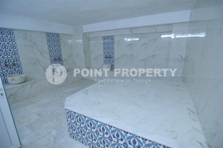 Готовая к проживанию, двухкомнатная квартира, 50м², в 300м от пляжа Клеопатры, Алания-id-1230-фото-17