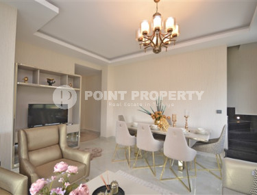 Роскошный, трёхкомнатный пентхаус с изысканным интерьером в районе Каргыджак, Аланья, площадью 124 м2-id-2649-фото-2