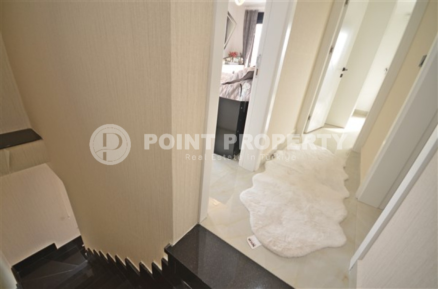 Роскошный, трёхкомнатный пентхаус с изысканным интерьером в районе Каргыджак, Аланья, площадью 124 м2-id-2649-фото-8