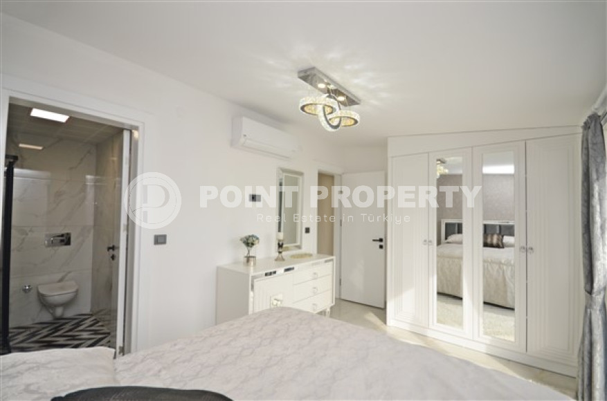 Роскошный, трёхкомнатный пентхаус с изысканным интерьером в районе Каргыджак, Аланья, площадью 124 м2-id-2649-фото-10