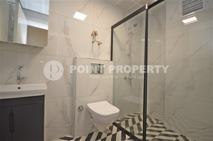 Роскошный, трёхкомнатный пентхаус с изысканным интерьером в районе Каргыджак, Аланья, площадью 124 м2-id-2649-фото-12