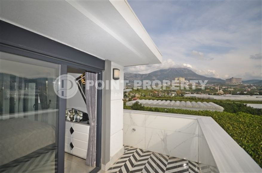 Роскошный, трёхкомнатный пентхаус с изысканным интерьером в районе Каргыджак, Аланья, площадью 124 м2-id-2649-фото-17