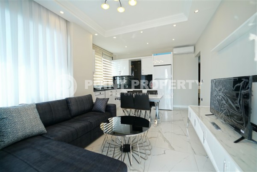 Видовая квартира на первой линии, рядом с морем, 2+1, 95 м2 в районе Кестель, Аланья-id-2652-фото-2