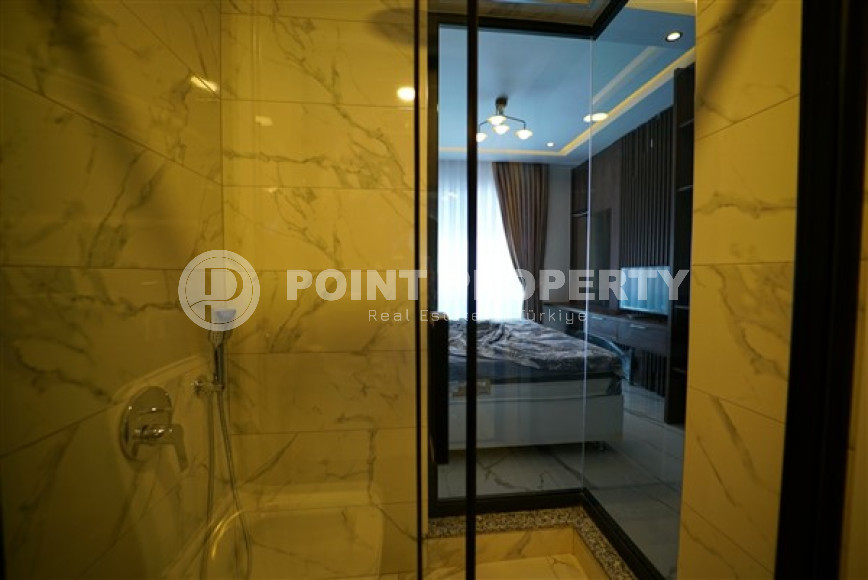 Видовая квартира на первой линии, рядом с морем, 2+1, 95 м2 в районе Кестель, Аланья-id-2652-фото-23