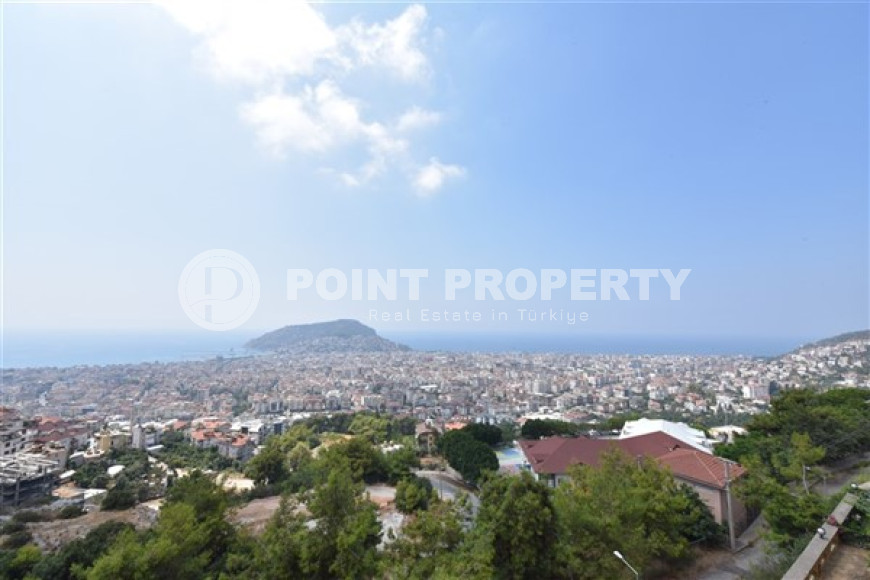 Элегантный дуплекс с тремя спальнями, 170м², с потрясающими видами в районе Алании - Бекташ-id-2656-фото-1