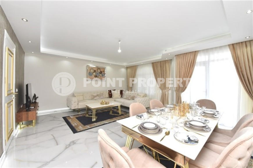 Элегантный дуплекс с тремя спальнями, 170м², с потрясающими видами в районе Алании - Бекташ-id-2656-фото-5