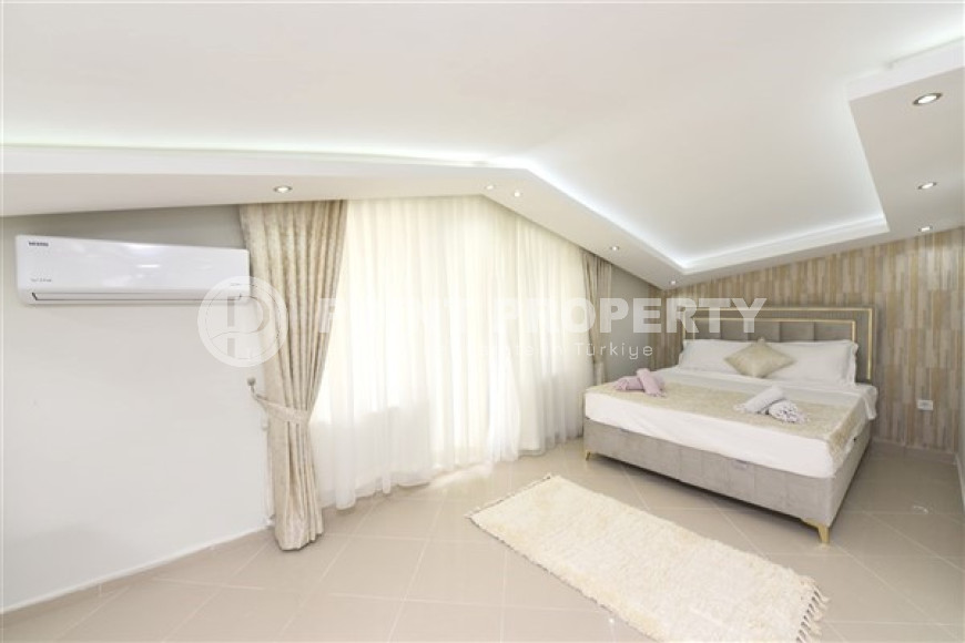 Элегантный дуплекс с тремя спальнями, 170м², с потрясающими видами в районе Алании - Бекташ-id-2656-фото-22