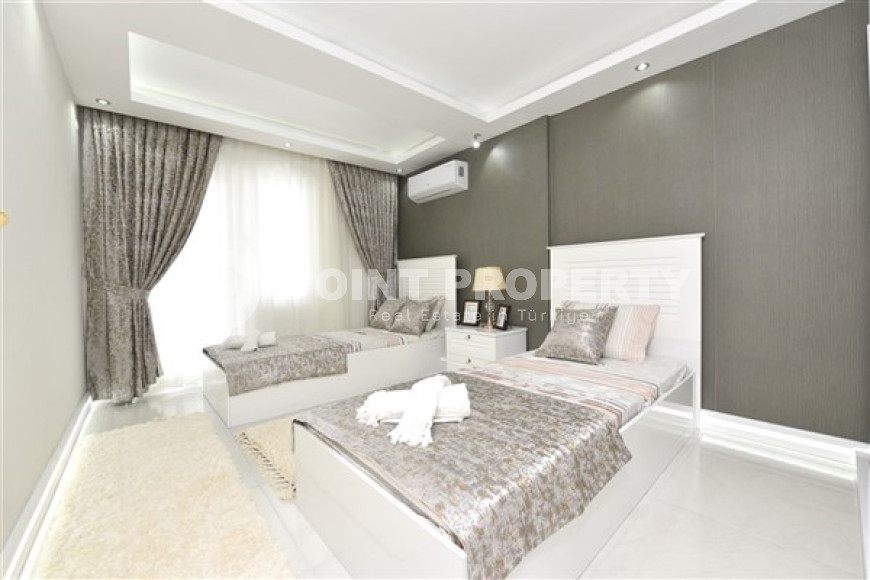 Элегантный дуплекс с тремя спальнями, 170м², с потрясающими видами в районе Алании - Бекташ-id-2656-фото-26