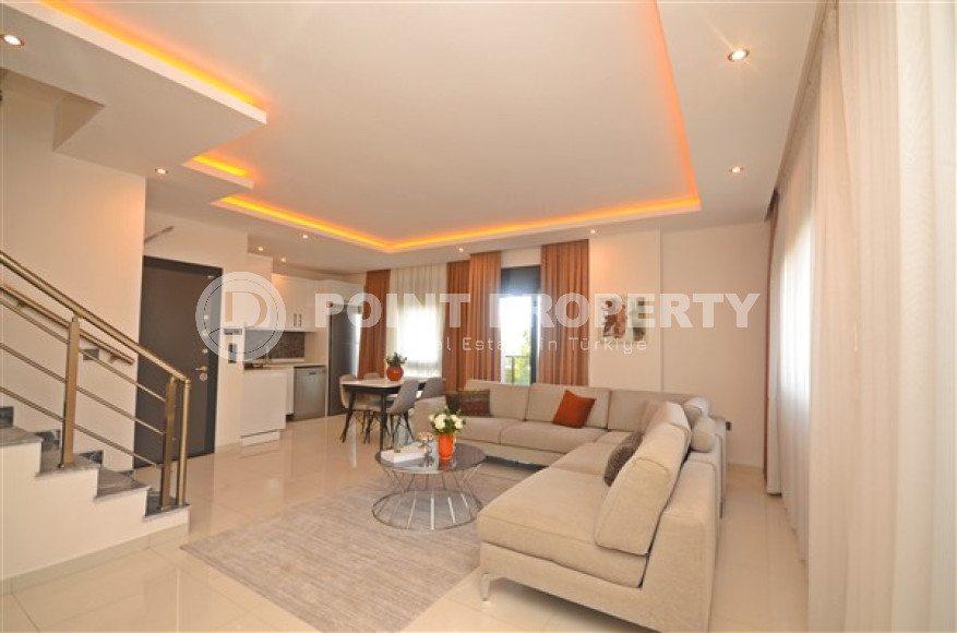 Элегантный садовый дуплекс 4+1, 150м², в комплексе премиум класса в Каргыджаке, Алания-id-2658-фото-4