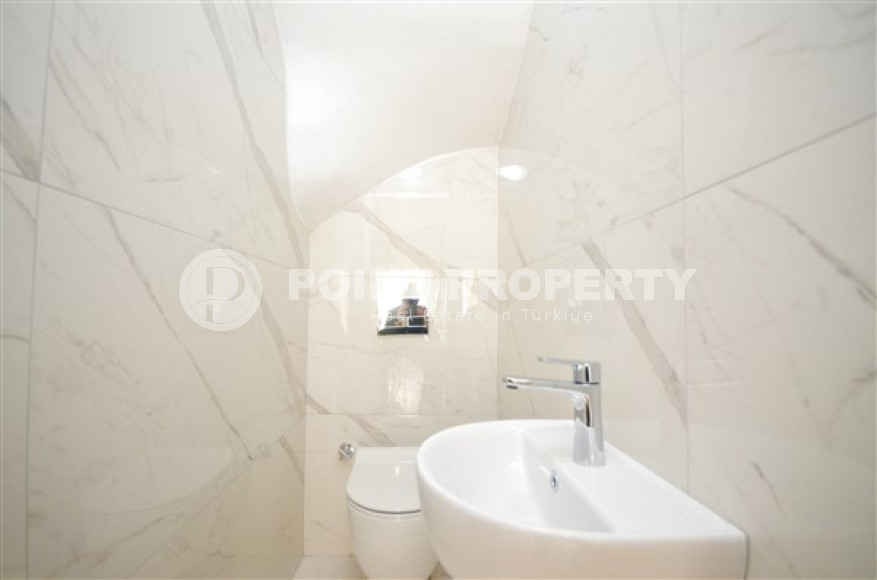 Элегантный садовый дуплекс 4+1, 150м², в комплексе премиум класса в Каргыджаке, Алания-id-2658-фото-10