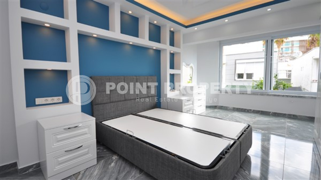 Меблированная вилла с тремя спальнями, 180м², в 50м от частного пляжа, в районе Алании Паяллар.-id-2659-фото-31