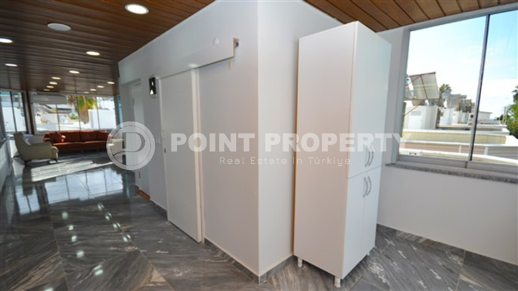 Меблированная вилла с тремя спальнями, 180м², в 50м от частного пляжа, в районе Алании Паяллар.-id-2659-фото-44