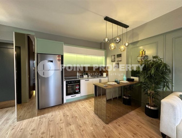 Недорогая квартира 1+1, с дизайнерским интерьером в 200 метрах от моря в районе Чешмели, Мерсин-id-2674-фото-5