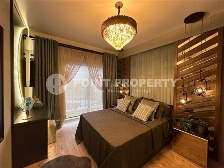 Недорогая квартира 1+1, с дизайнерским интерьером в 200 метрах от моря в районе Чешмели, Мерсин-id-2674-фото-12